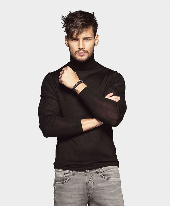 4-1-1-700x846 لباس مردانه مشکی ساختگی - Image 1