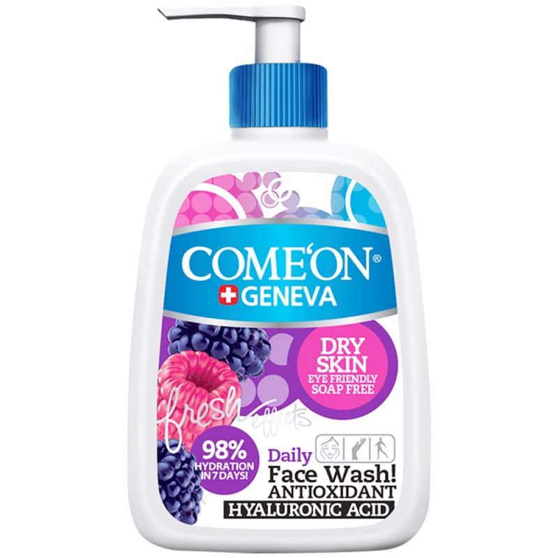 comeon-dry-skin-246130041101.jpg شوینده صورت کامان مناسب پوست خشک حجم 500 میل - Image 1