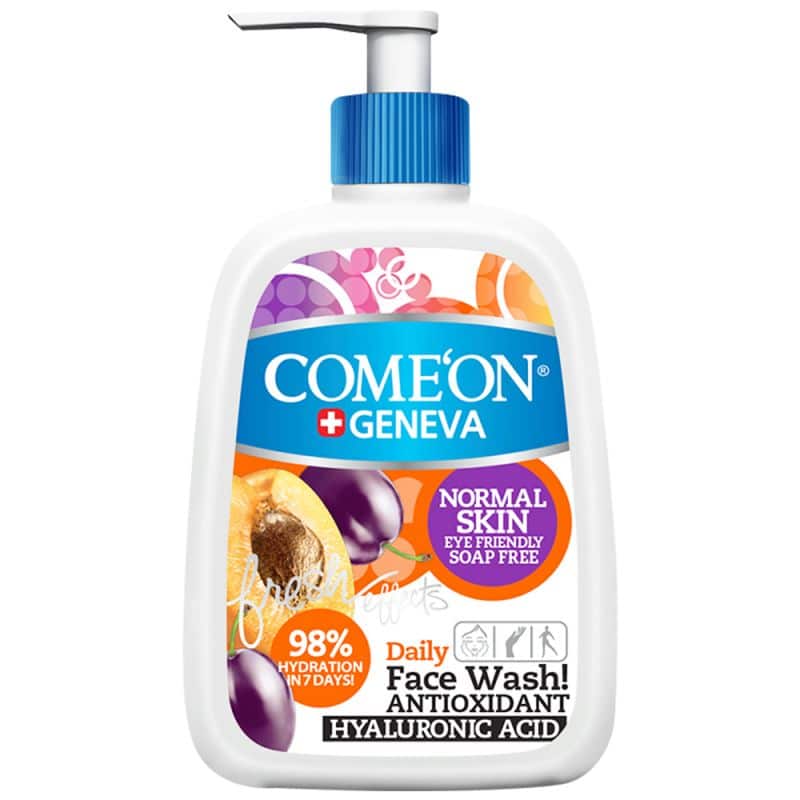 comeon-normal-skin-246130041103.jpg شوینده صورت کامان مناسب پوست نرمال حجم 500 میل - Image 1