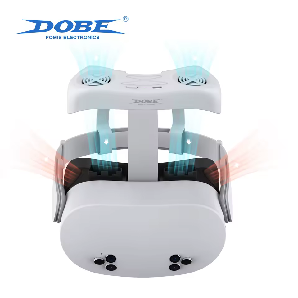 فیس کاور واقعیت مجازی VR با فن خنک کننده صورت Dobe مناسب Meta Quest 3S